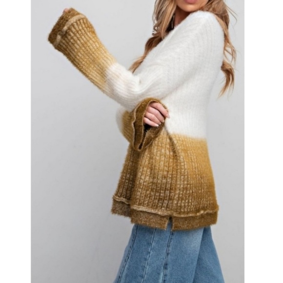 🍂Deep Dye Mohair Sweater☀️ - Picture 5 of 6